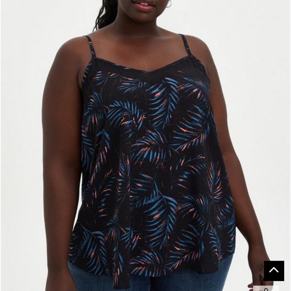 Torrid Sophie Georgette Chiffon Inset Swing Cami